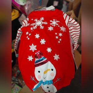 Festive Red Snowman Dress